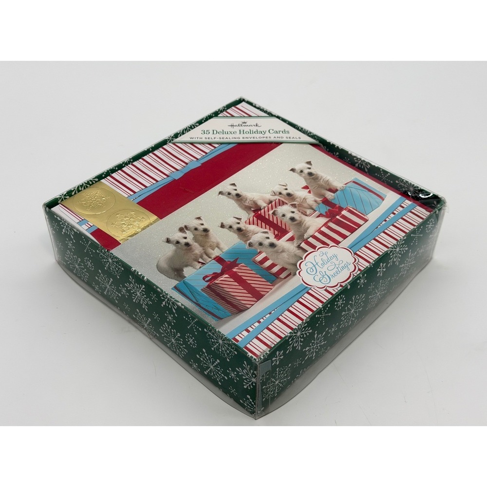 Hallmark 35 Deluxe Holiday Greeting Cards Boxed Set New Sealed - Picture 3 of 3